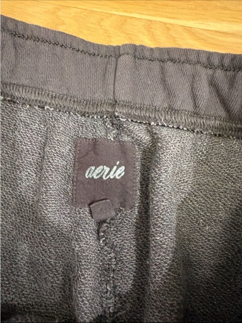 Aerie Slouchy Fleece Sweatpants Charcoal Size Extra Small - Picture 4 of 4